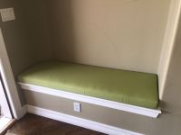 Custom Sunbrella Spectrum Kiwi Bench Cushion