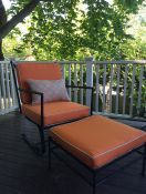 Old Chair & Ottoman With New Sunbrella Cushions