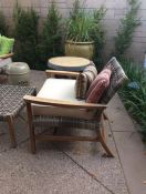 Custom Sunbrella Patio Chair Cushion & Pillows