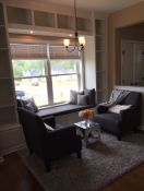 Sunbrella Charcoal Window Seat Cushion