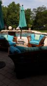 Sunbrella & Robert Allen Turquoise Patio Cushions