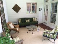 New Custom Sunbrella Cushions On Screen Porch