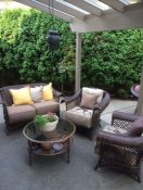 Backyard Retreat With Robert Allen Wicker Cushions