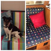 Custom Made Boat Cushions: Before and After