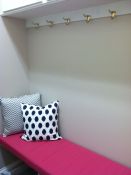 Hot Pink Custom Mudroom Bench Cushion
