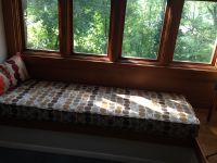 New Custom Sunbrella Window Seat Cushion