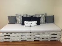 Pallet Couch - New Cushions From Customer's Fabric