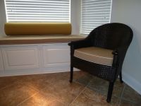 Custom Window Seat & Wicker Chair Cushions