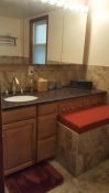 Custom Sunbrella Bathroom Bench Cushion