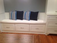 Kitchen Banquette Bench Cushion And Throw Pillows