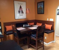 Custom Banquette Cushions And Throw Pillows