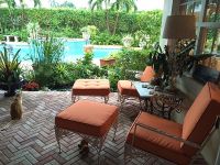 Iron Patio Furniture With New Sunbrella Cushions