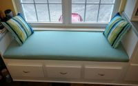 Sunbrella Spectrum Mist Window Seat Cushion