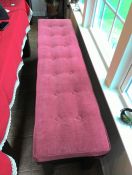 Long Button-Tufted Bench Cushion