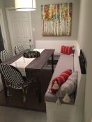 Kitchen Bench Cushions In Robert Allen Fabric