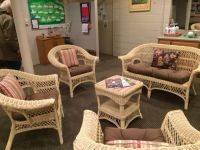 Ladies Locker Room With Sunbrella Wicker Cushions