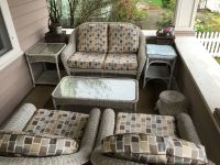 Outdoor Porch Deep Seat Wicker Sunbrella Cushions