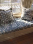 Sunny Window Seat Cushions In Robert Allen Fabric