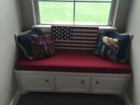 Guest Bedroom Window Seat Cushion In Outdura