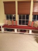 Family Room Window Seat With Sunbrella Cushion
