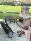 Custom Sunbrella Black Patio Sofa Cushions