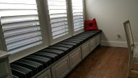 Kitchen Window Seat Cushion With Sunbrella Stripe