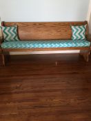 Custom Bench Cushion And Throw Pillows