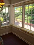 Sunny Window Seat Cushions In Robert Allen Fabric