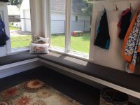 Mudroom Window Seat With Custom Bench Pads