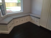 Nook Bench With Custom-Shaped Sunbrella Cushions