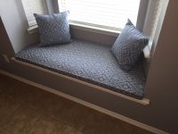 Robert Allen Bay Window Seat Cushion and Pillows