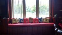 New Window Seat Cushions and Pillows