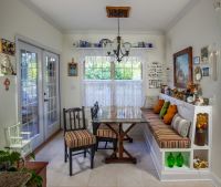 Sunbrella Stripe Breakfast Nook Bench Cushions