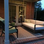 Porch Swing Day Bed With Custom Sunbrella Cushions