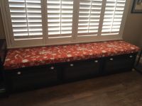 Custom 8' Long Window Seat Cushion