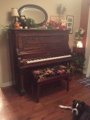 New Bench Cushion For Grandma's Piano