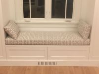 Sunbrella Window Seat Cushion And Lumbar Pillows
