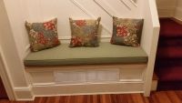 Bench Cushion Transforms Place From Plain To Cozy
