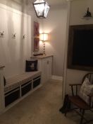 Laundry Room Bench Cushion and Pillow