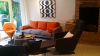 Replacement Orange Sofa Back Cushions and Bolsters