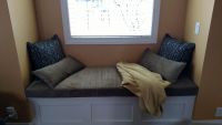Window Seat Cushion and Lumbar Pillows