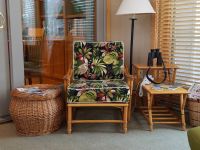 Rattan Chair With Deep Seat And Back Cushions