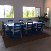 Beach House Dining Room Cushions in Sunbrella