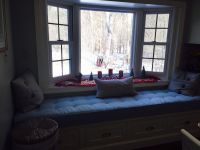 Sunbrella Window Seat Cushion With Button Tufting
