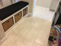 Built-in Mudroom Bench Cushion in Sunbrella