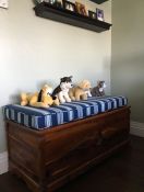 Custom Striped Bench Cushion for Mom's Cedar Chest