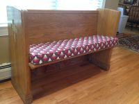Custom Cushion for Antique Church Pew