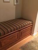 Unique-Size Bench Cushion in Sunbrella Stripe