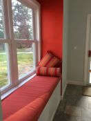 Window Seat Cushion & Pillows Made With Sunbrella