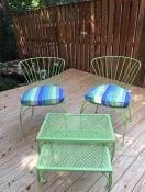 Custom Seat Cushions for Vintage Wrought Iron Set